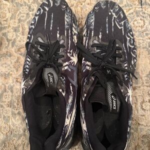 Asics Monochrome Patterned Sneakers